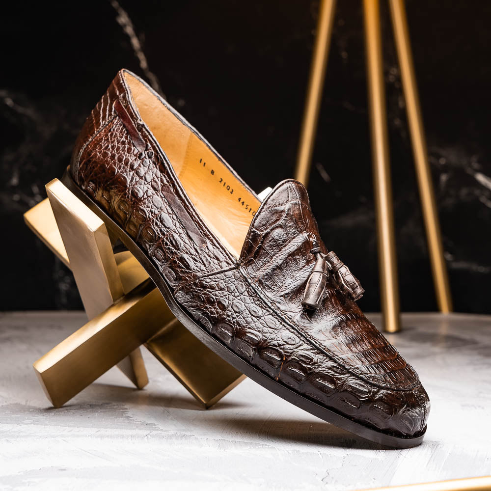 Marco Di Milano Bianchi Brown Leather Luxury Shoe - 8 USA