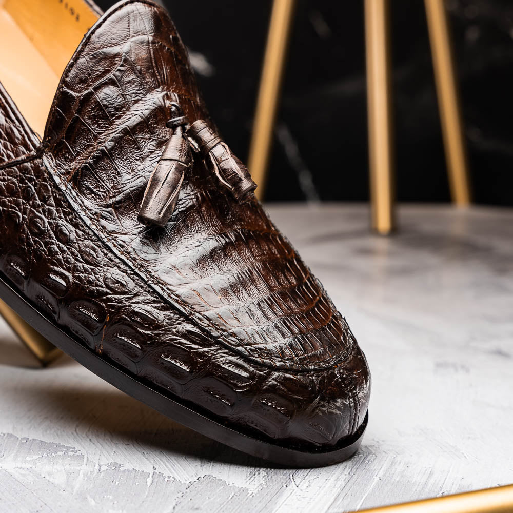 Marco Di Milano Bianchi Brown Leather Luxury Shoe - 8 USA