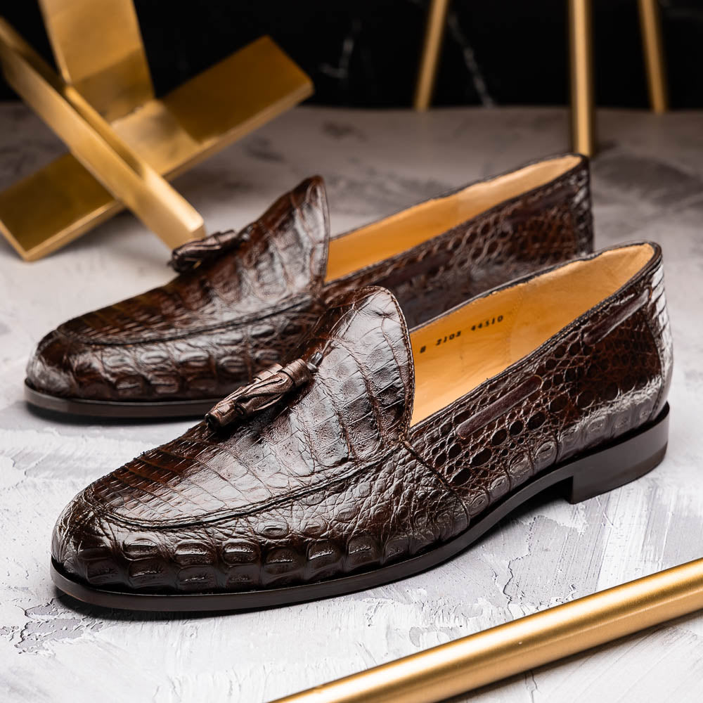 Marco Di Milano Bianchi Brown Leather Luxury Shoe - 8 USA