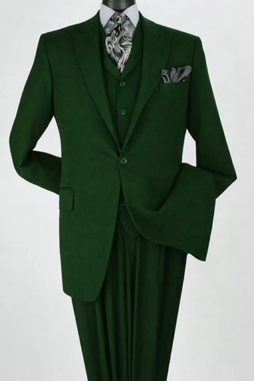 Big and Tall Business Suits - Suits For Big Man - Large Men's Black Vested Suits