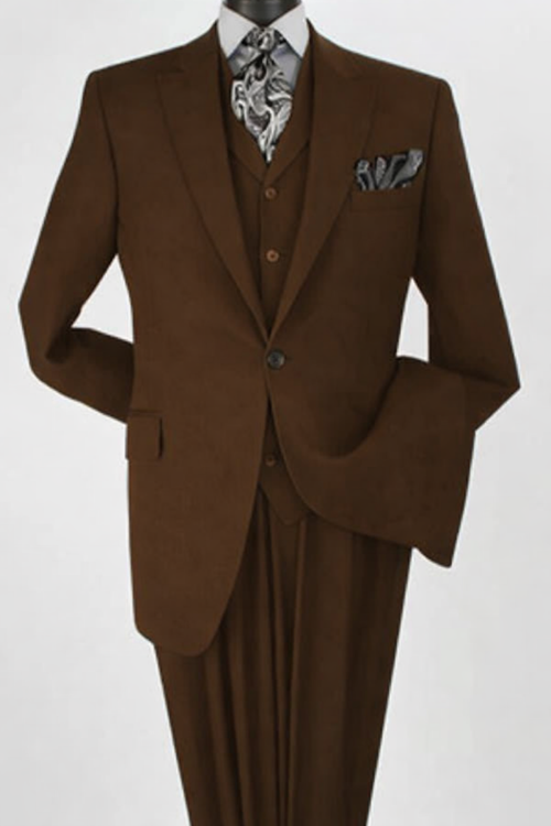 Big and Tall Business Suits - Suits For Big Man - Large Men's Black Vested Suits