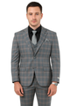 Big and Tall Business Suits - Suits For Big Man - Large Men's Grey  Windowpane   Vested Suits