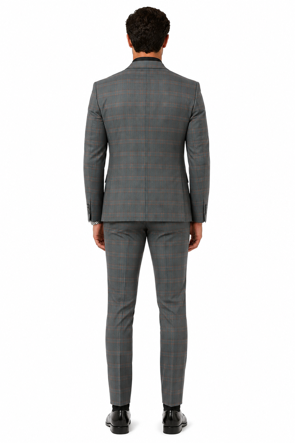Big and Tall Business Suits - Suits For Big Man - Large Men's Grey  Windowpane   Vested Suits