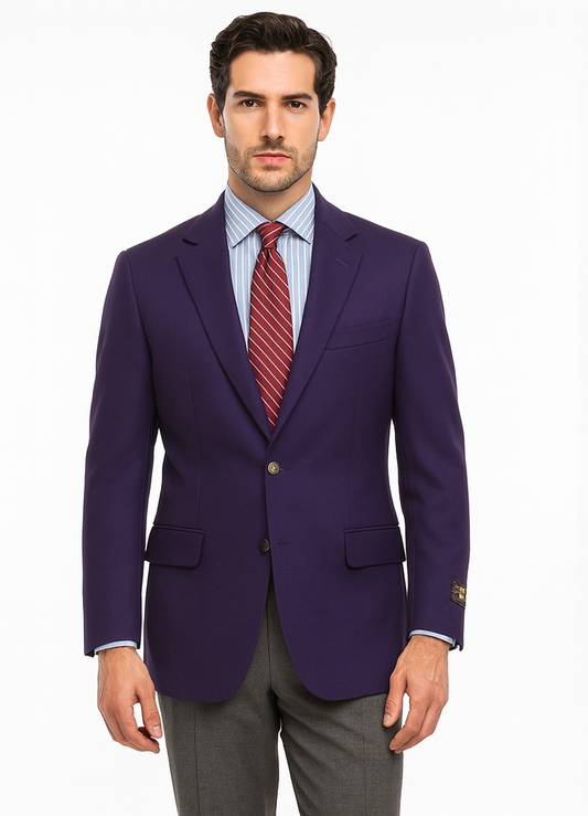 Big and Tall & Extra Long Sizes Men's Blazer With Brass Buttons-New Designer Collection
