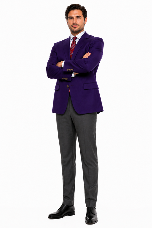 Big and Tall & Extra Long Sizes Men's Blazer With Brass Buttons-New Designer Collection