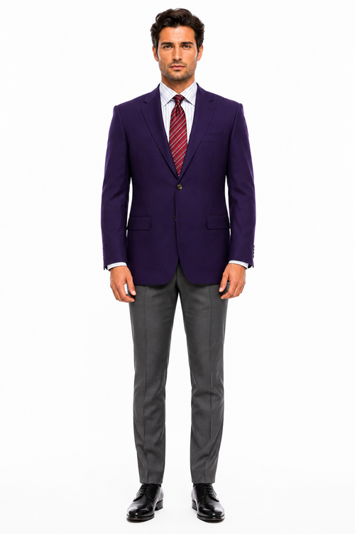 Big and Tall & Extra Long Sizes Men's Blazer With Brass Buttons-New Designer Collection