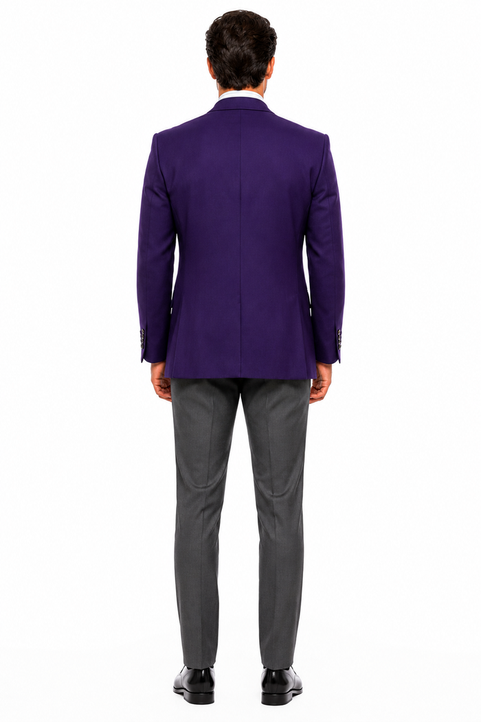 Big and Tall & Extra Long Sizes Men's Blazer With Brass Buttons-New Designer Collection