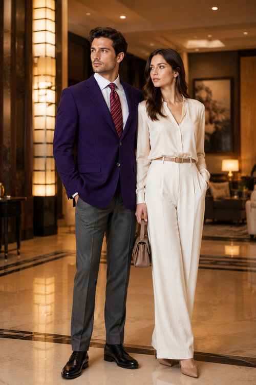 Big and Tall & Extra Long Sizes Men's Blazer With Brass Buttons-New Designer Collection