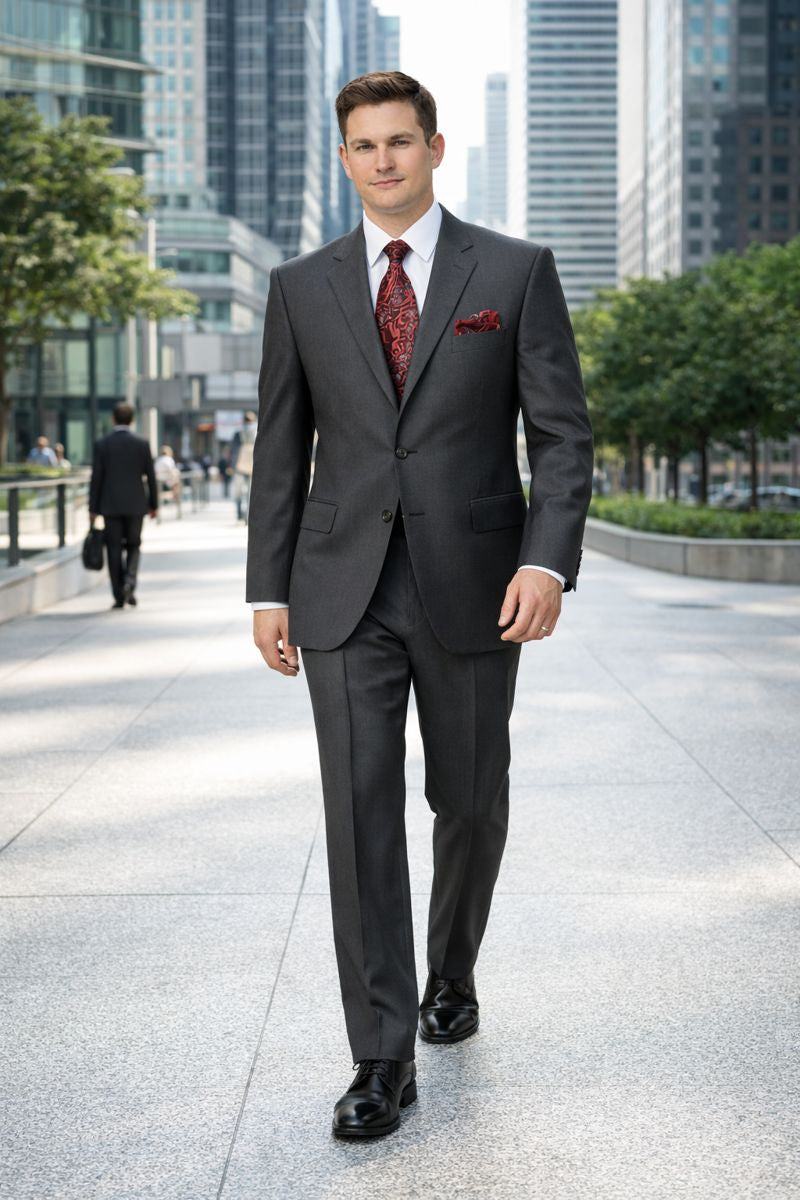 Big And Tall Men's Plus Size Men's Suits For Big Guys-New Designer Collection - 38 Short Jacket+32 Waist Adjustable 28to34)(Height: 5 4 to5 7 )(Neck  15-16.5)S-M)