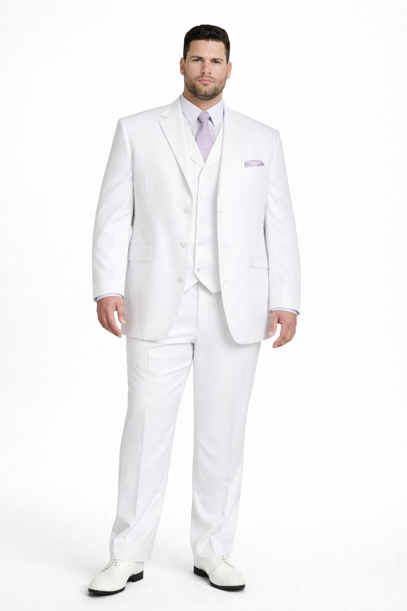 Big And Tall Men's Plus Size Men's Suits For Big Guys-New Designer Collection - 34 Short or Extra Small