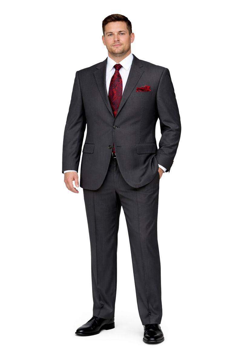 Big And Tall Men's Plus Size Men's Suits For Big Guys-New Designer Collection - 38 Short Jacket+32 Waist Adjustable 28to34)(Height: 5 4 to5 7 )(Neck  15-16.5)S-M)