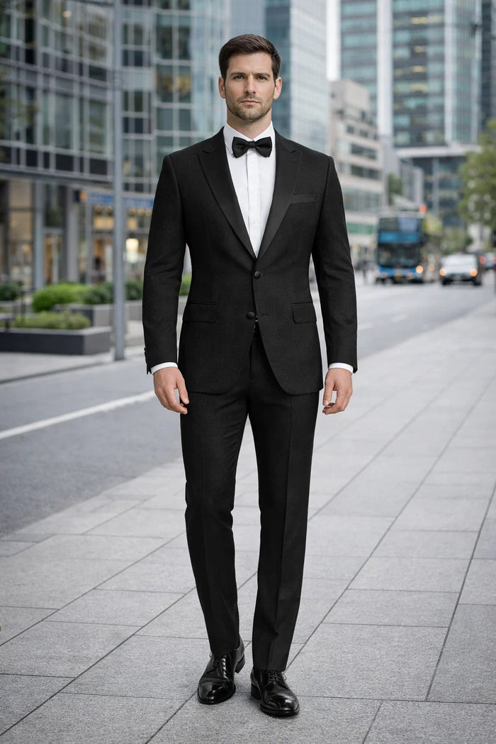 Big and Tall Mens Tuxedos Jacket - Big And Tall Formal Wear - Bowtie Included - For Big Guys-New Designer Collection