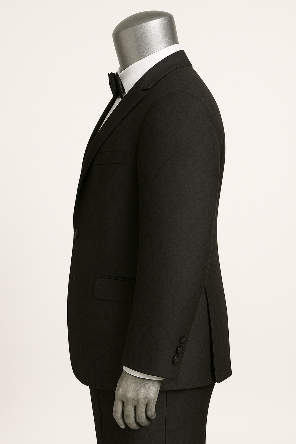 Big and Tall Mens Tuxedos Jacket - Big And Tall Formal Wear - Bowtie Included - For Big Guys - S or Small