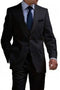 Mens Big and Tall Linen Suits -Black  Summer Fabric Suit