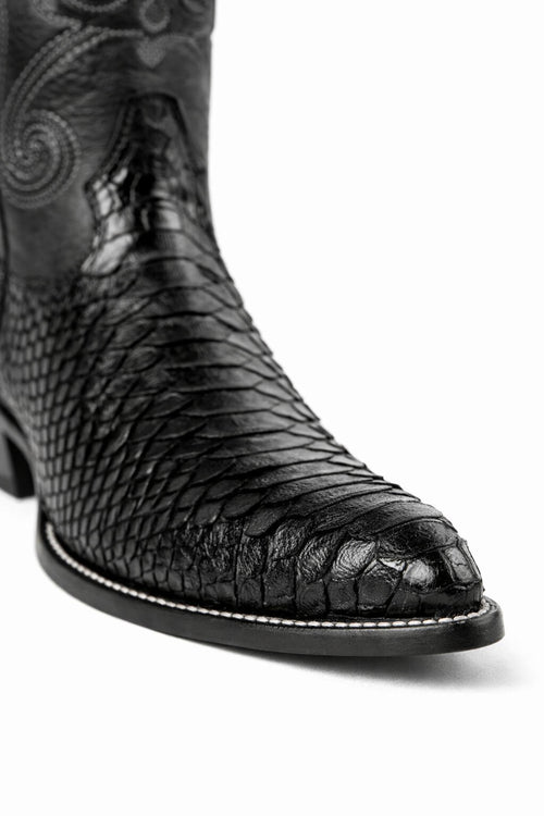 Men's Wild West Python Skin J Toe Boots 29957-New Designer Collection