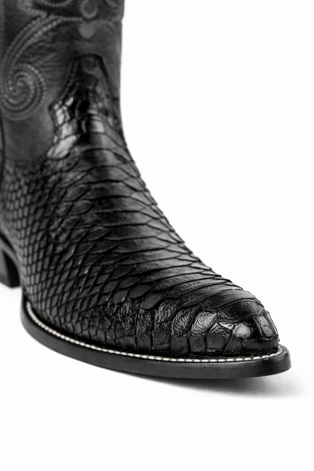 Men's Wild West Python Skin J Toe Boots 29957-New Designer Collection