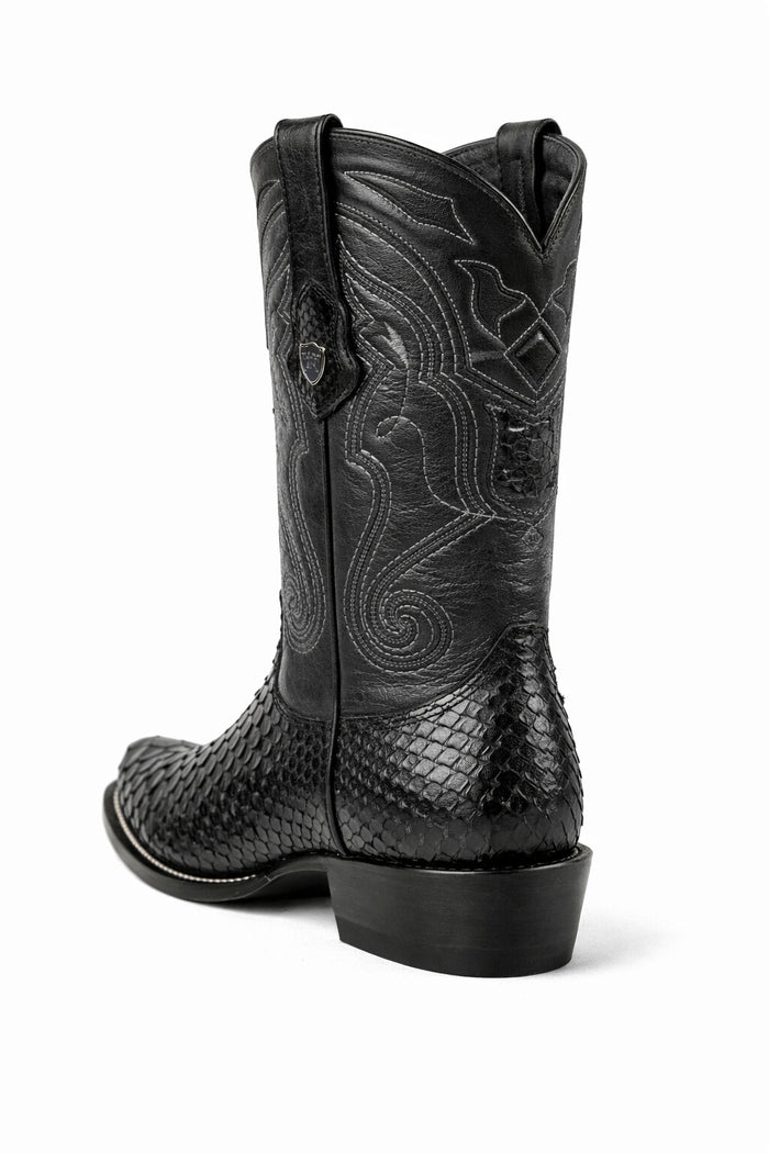 Men's Wild West Python Skin J Toe Boots 29957-New Designer Collection