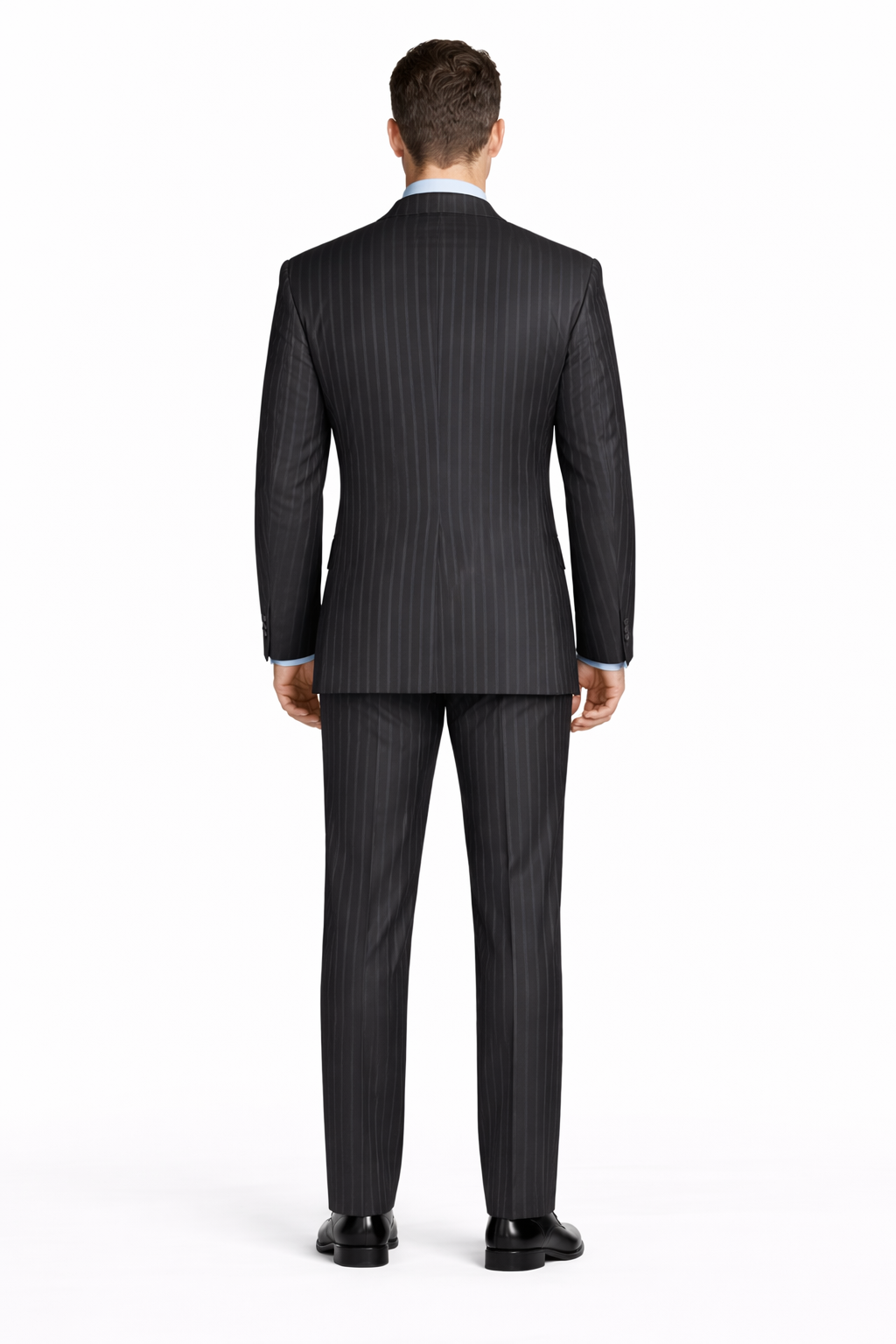 Black Pinstripe Bold Bold Chalk Stripe Pinstripe Suit-New Designer Collection