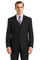 Black Pinstripe Men's Business Suit - Two Button Vested Style - New Arrival