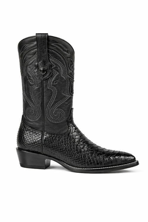 Men's Wild West Python Skin J Toe Boots 29957-New Designer Collection