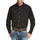 Black Wrinkle Free Solid  Long Sleeve Shirt