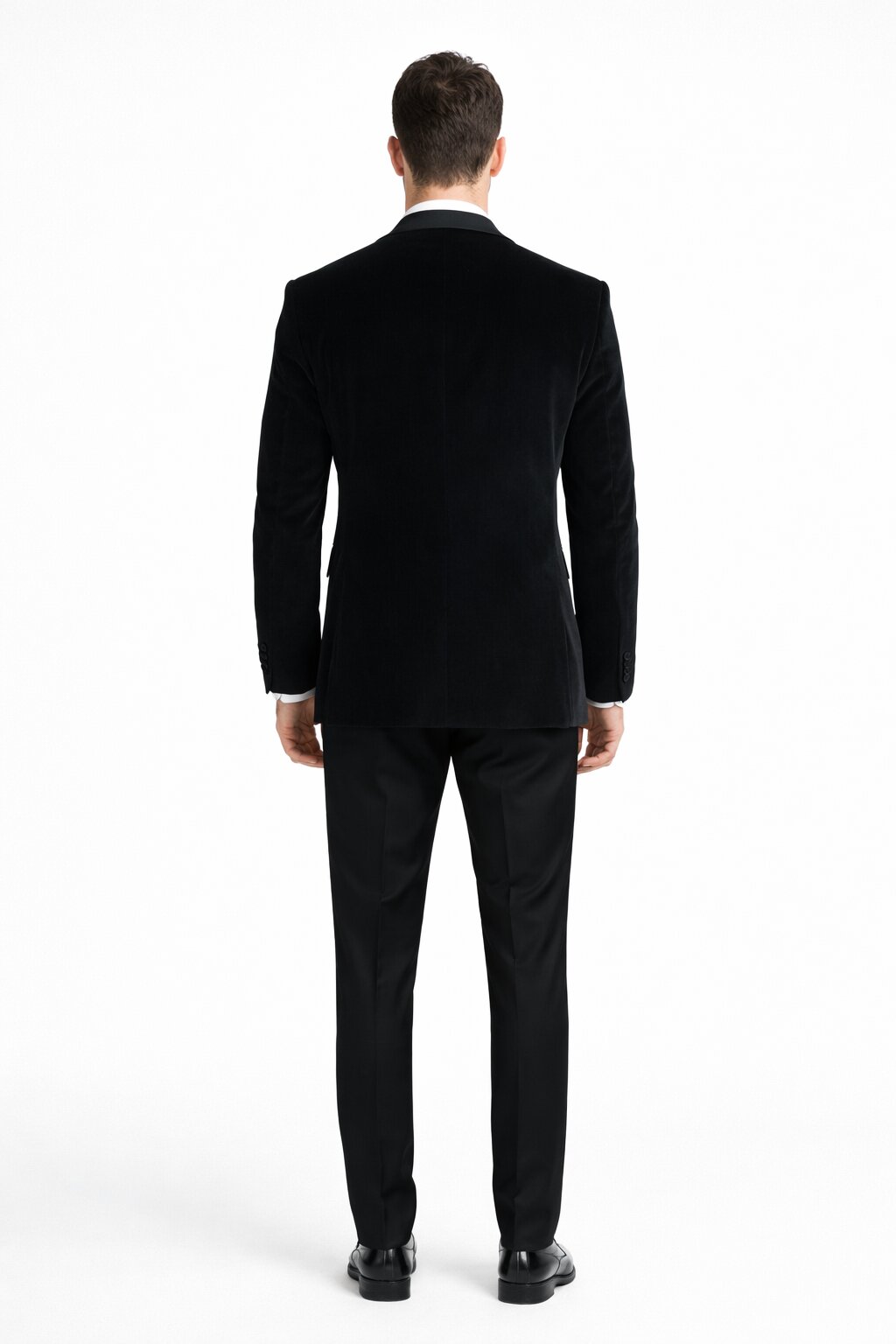 Men's Designer Vested Velvet Wedding & Prom Tuxed in Black