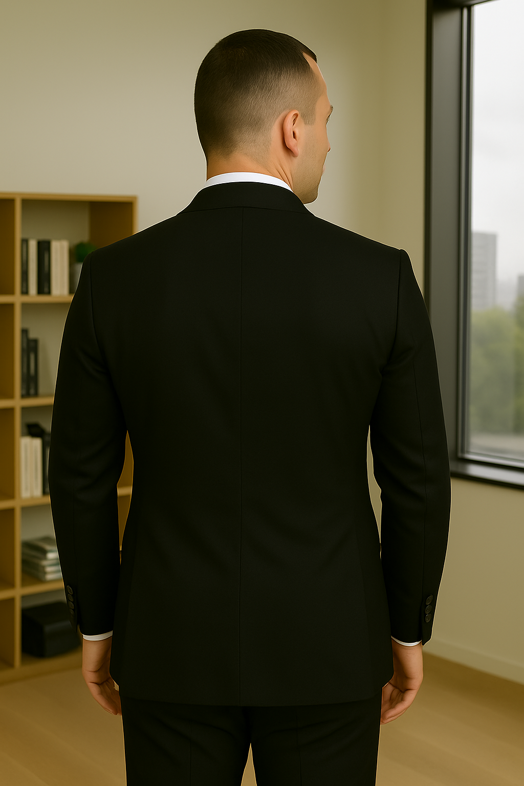 Wool Suit - Italian Made Business Suit by Statement Men's 3 Piece 100% Wool Fashion Suit - Bold Colors - 38R