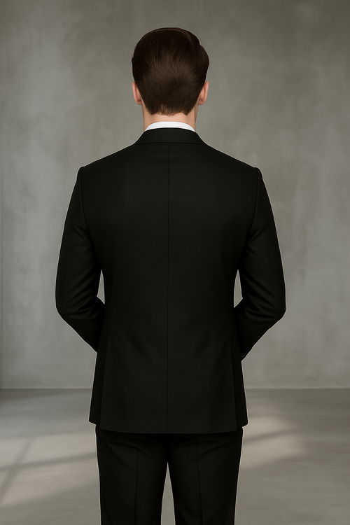 Modern Fit - Wool Suit - Italian Made Business Suit by Statement Men's 2 Piece 100% Wool Modern Fit Suit - Subtle Texture