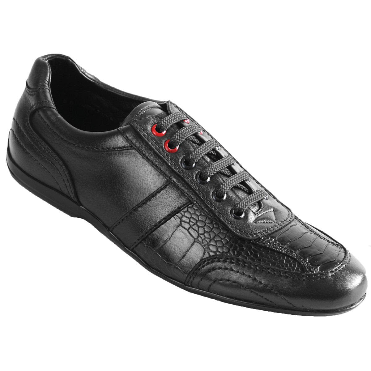 Sneaker de Piel de Avestruz Pata Negro - 6