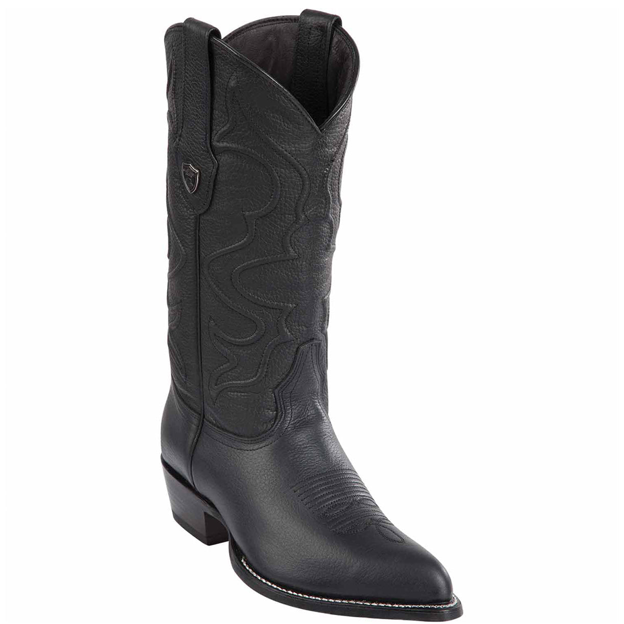 Black Cowboy Boots J-Toe - EE