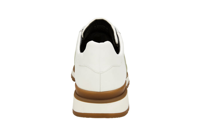 Belvedere Blake Lime/White Genuine Ostrich Leather Shoe