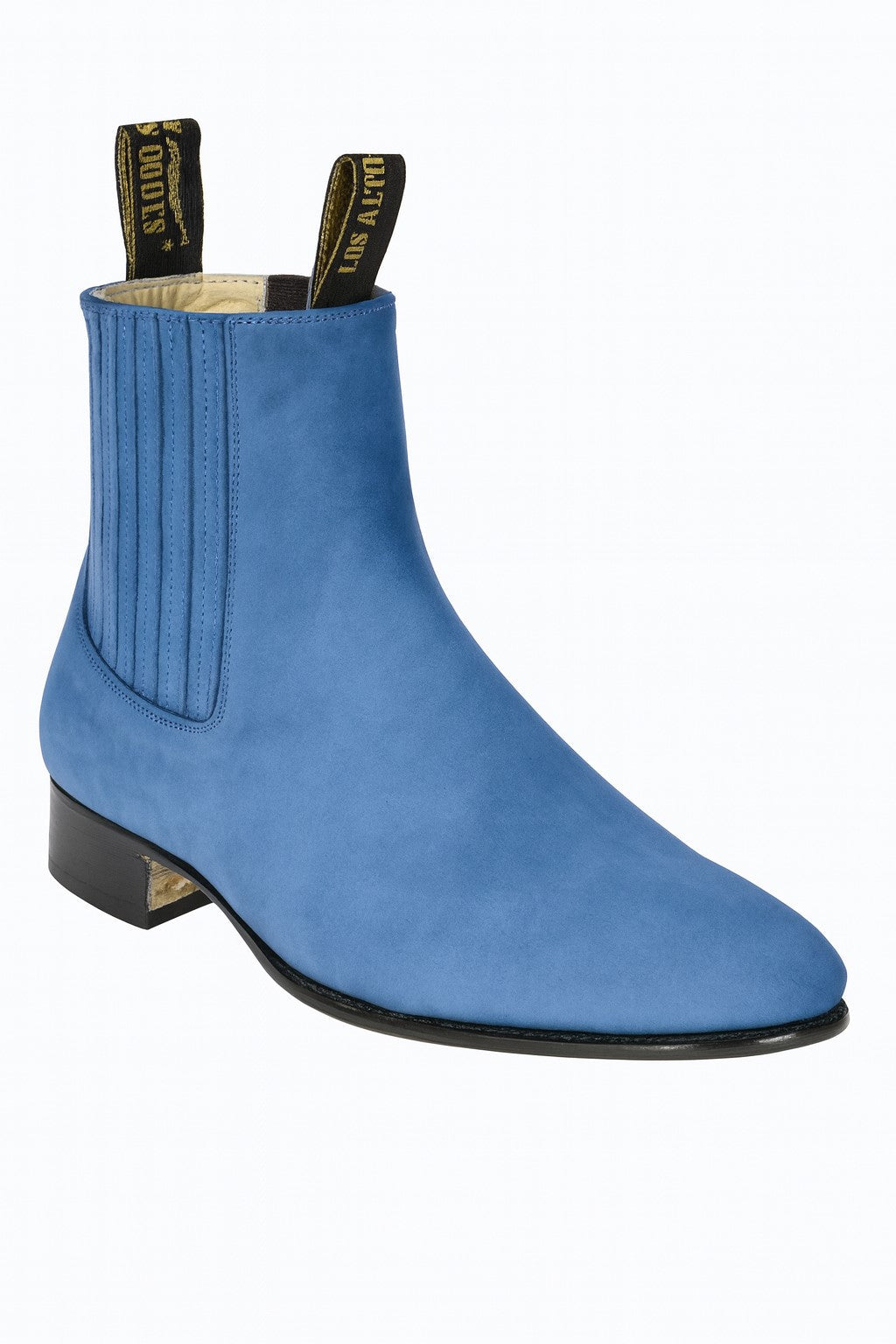 Blue Jean Los Altos Boots Men's Charro Botin Short Ankle Suede Boots - 6EE