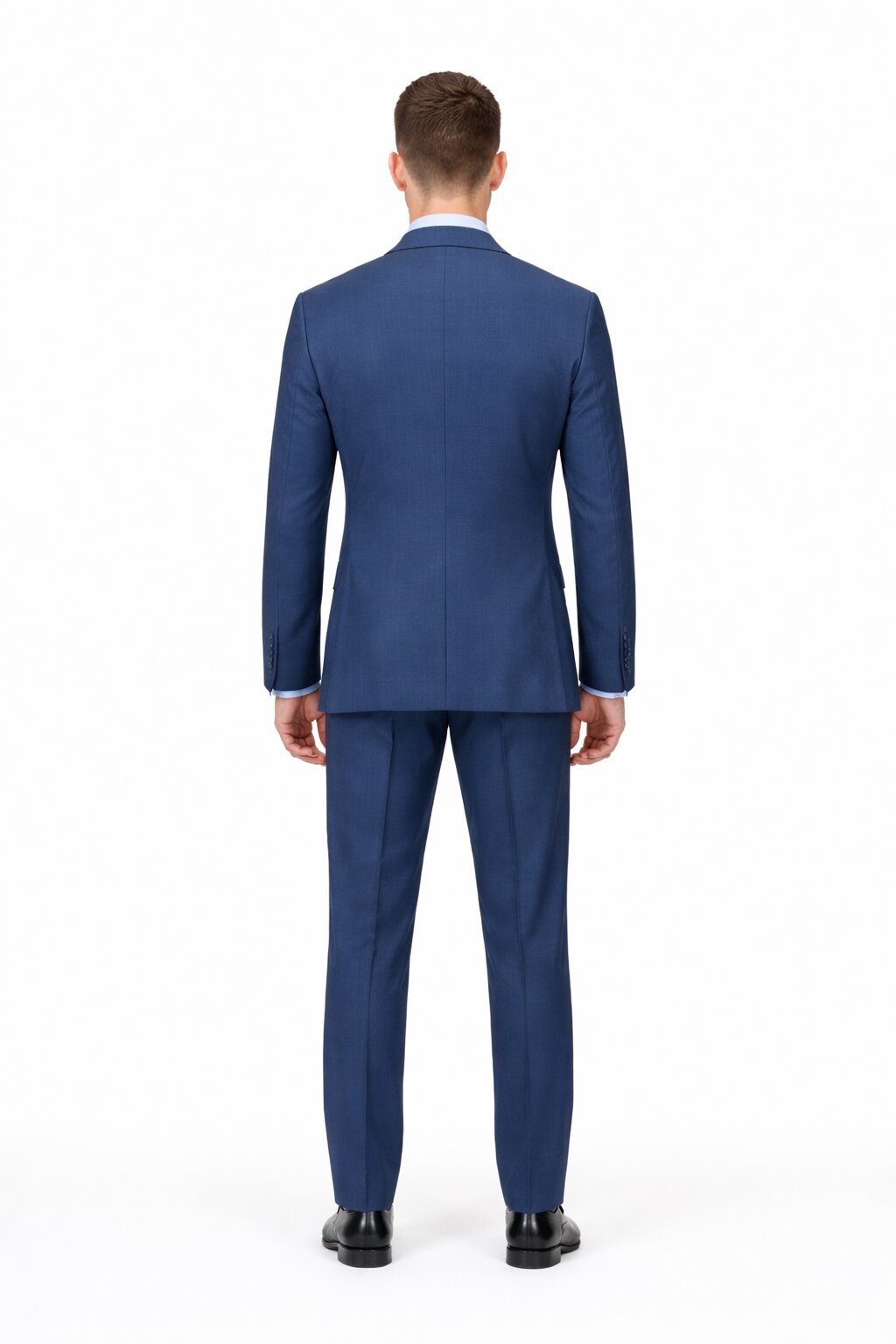 Modern Fit Tiglio Wool Double-Breasted Suit Premium Tailored Formal Suit