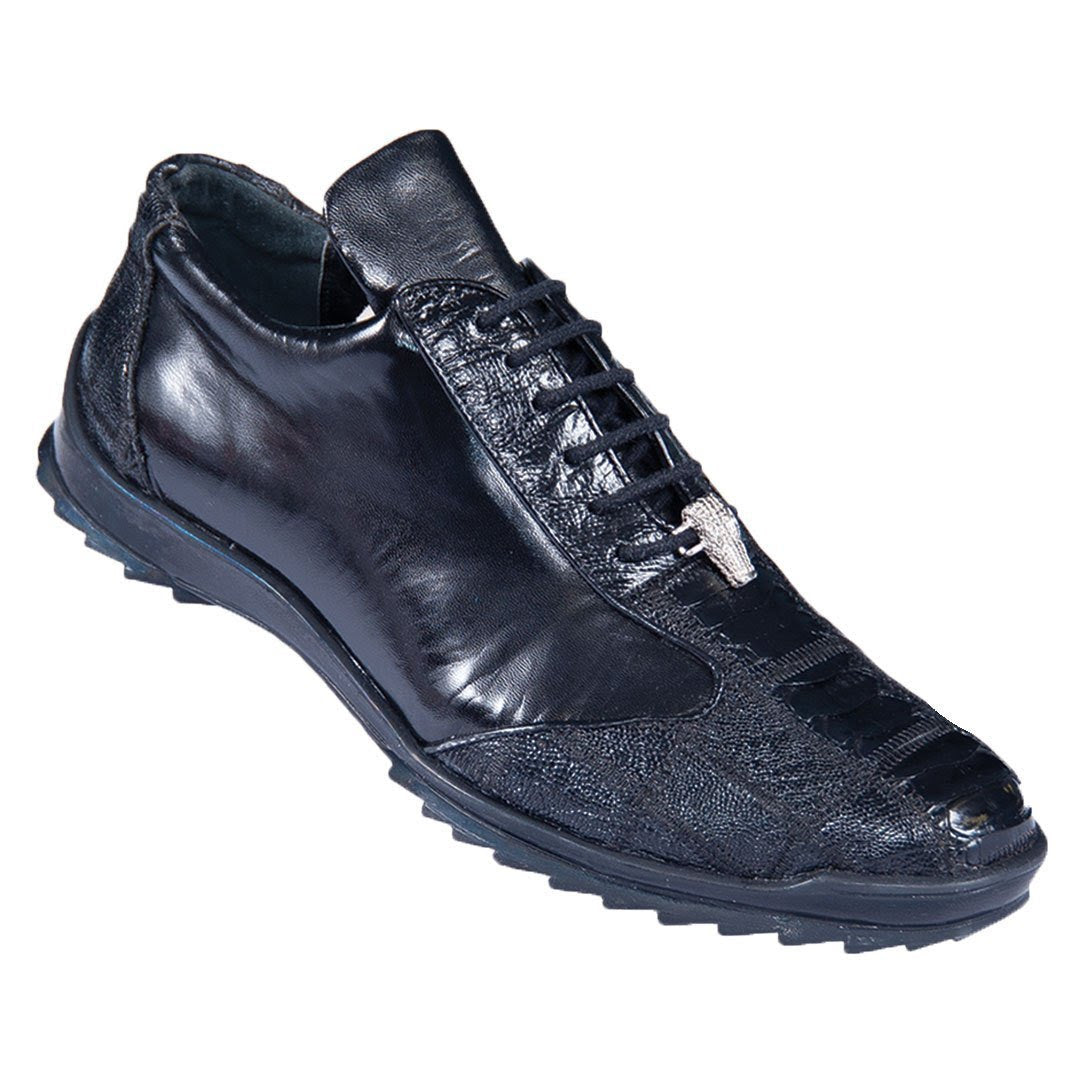 Sneaker de Piel de Avestruz Negro  Pata - 6