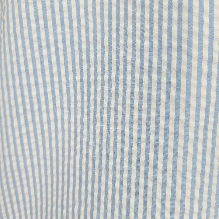 Blue Seersucker 2pc Set - S