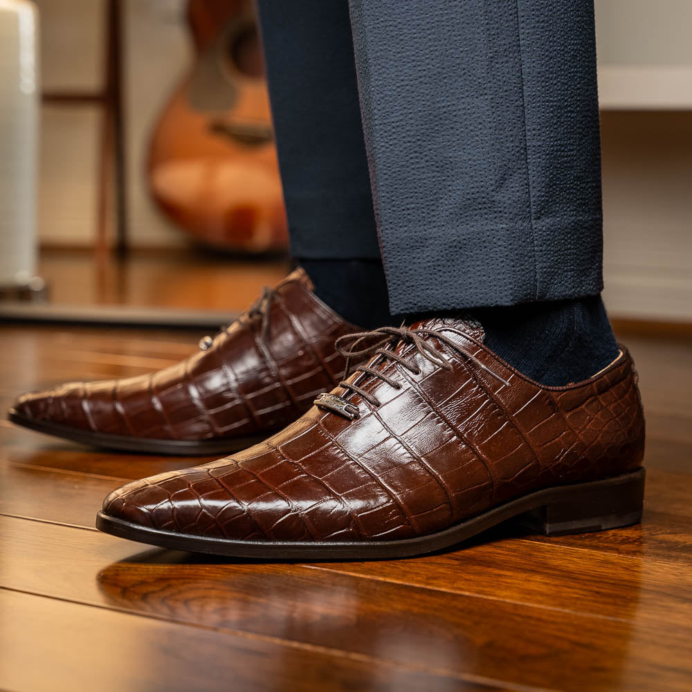 Marco Di Milano Bono Brown Luxury Leather Shoe - 8.5 USA
