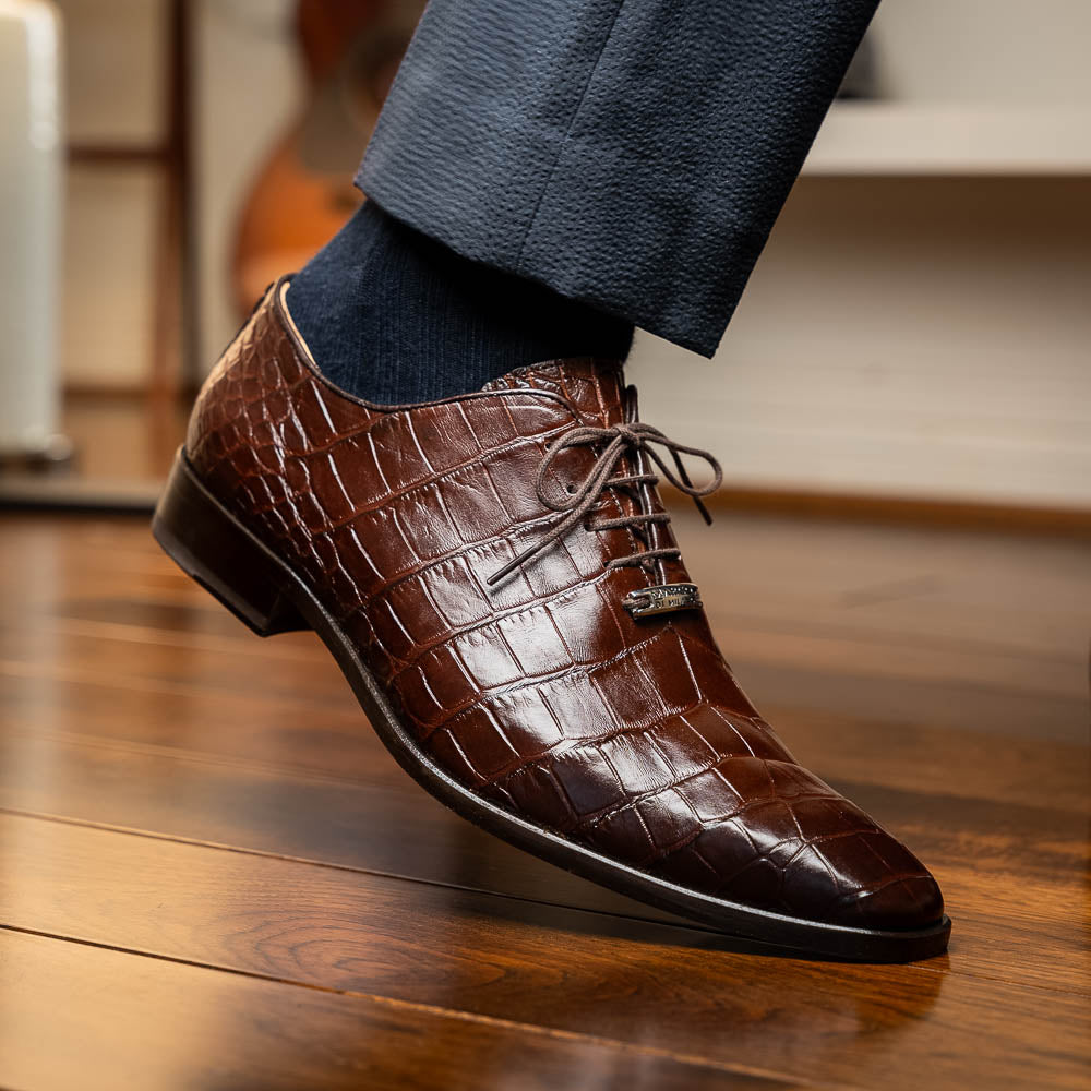 Marco Di Milano Bono Brown Luxury Leather Shoe - 8.5 USA