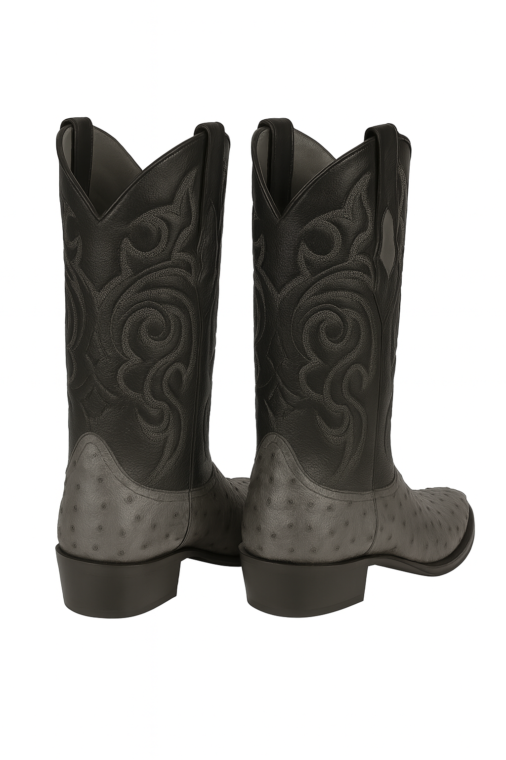 Botas de Avestruz Original Punta Redonda LAB-650309-New Designer Collection - 6