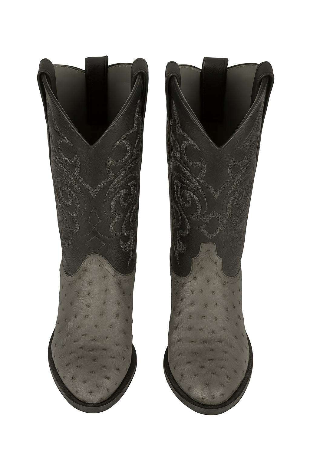 Botas de Avestruz Original Punta Redonda LAB-650309-New Designer Collection - 6