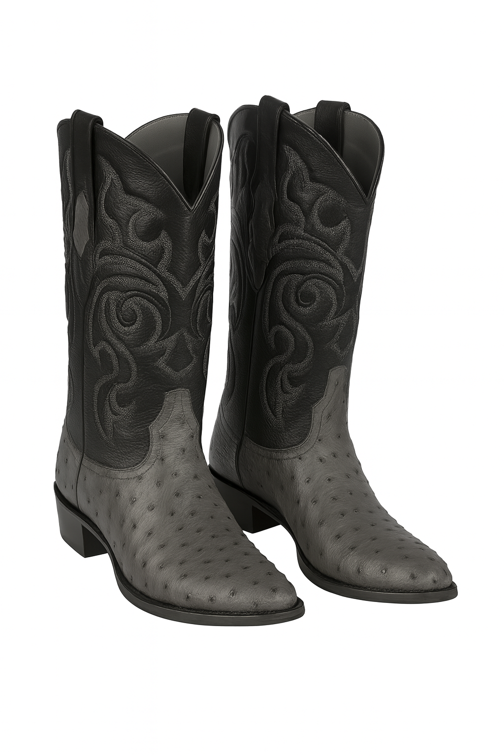 Botas de Avestruz Original Punta Redonda LAB-650309-New Designer Collection - 6