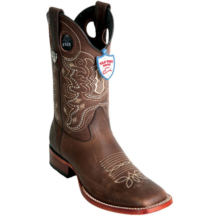 Botas Vaqueras de Cuero Grisly Horma Ancha WW - 6