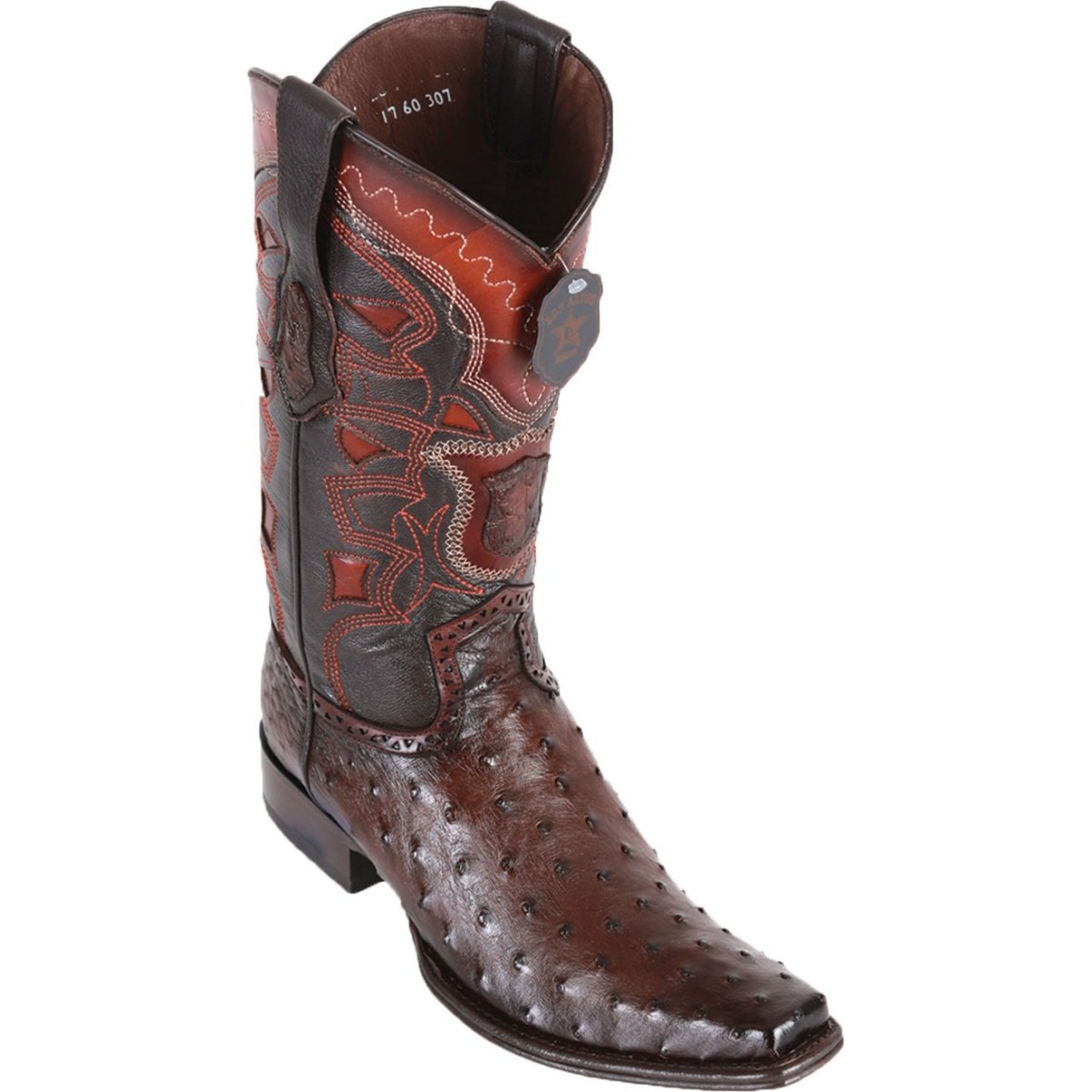 Botas de Avestruz Horma Europea LAB-7603 - ARENA DIFUMINADA