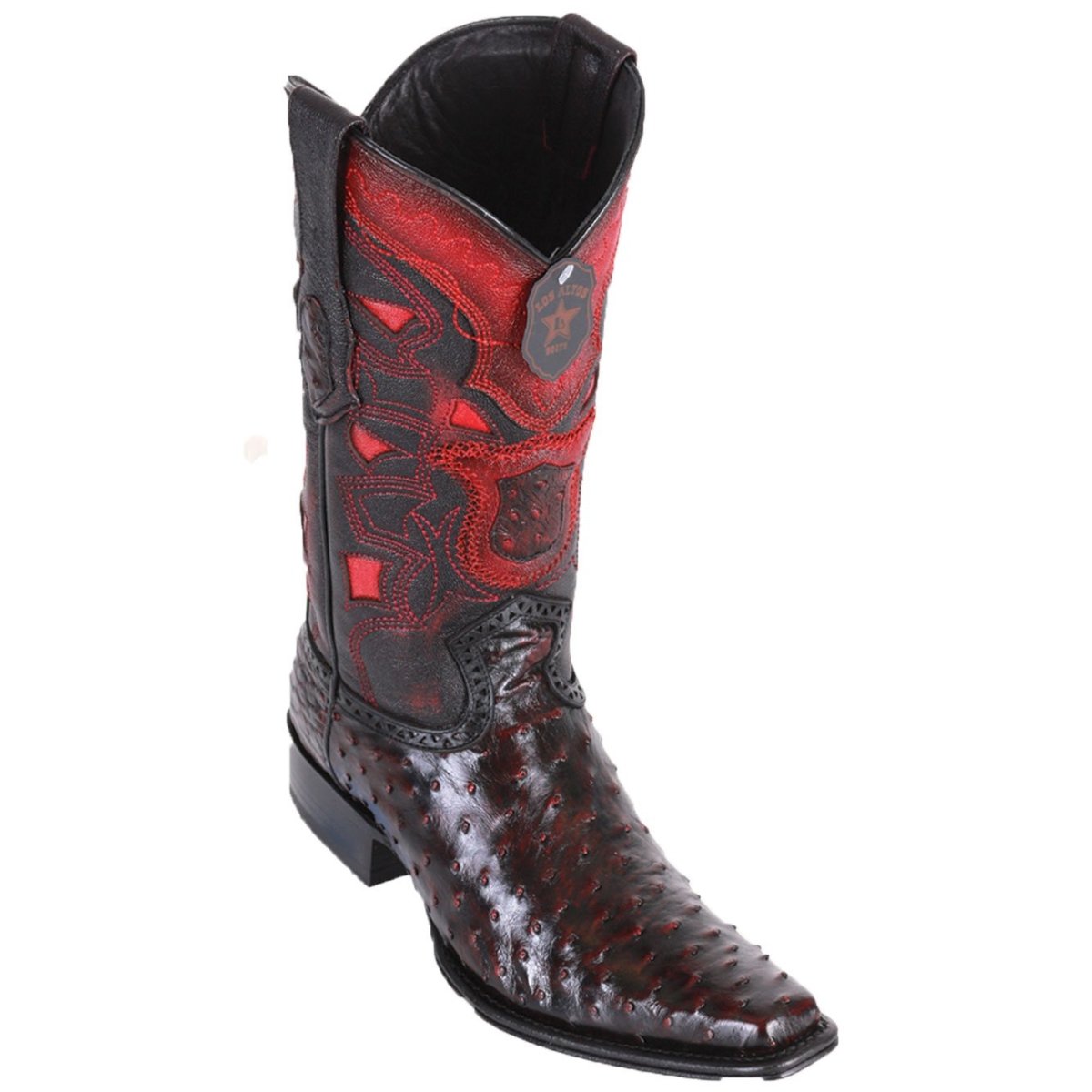Botas de Avestruz Horma Europea LAB-7603 - ARENA DIFUMINADA