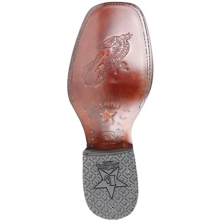 Botas de Armadillo con Venado Horma Ranchera Cuadrada - 6
