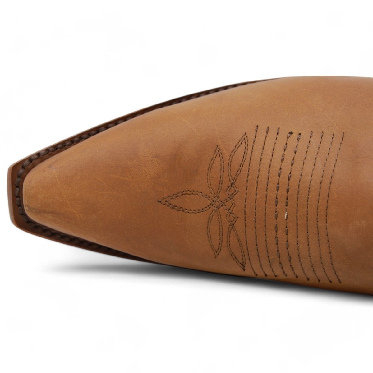 Botas Altas de Cuero Original para Mujer Color Tan Q34T8331 - 5 USA