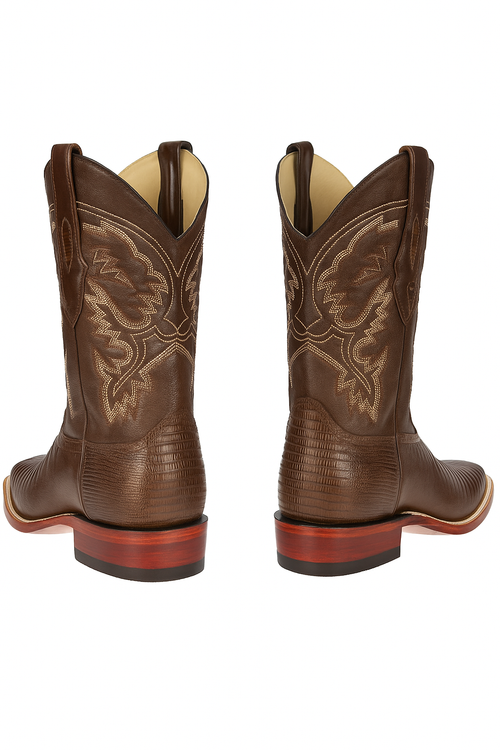 Botas Cuadrada de Armadillo Lizard Original-New Designer Collection