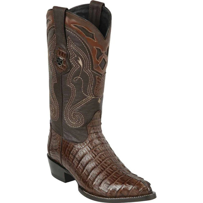 Botas de Cocodrilo Caiman Cola Original en Horma Puntal - 6