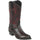 Men's Genuine Full Quill Ostrich Square Toe Boots Light Brown