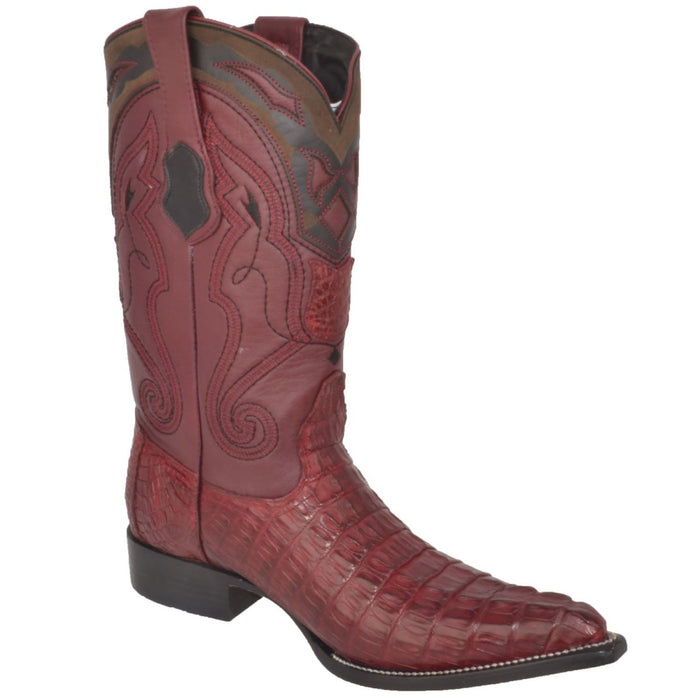 Botas de Cocodrilo Caiman Cola Punta 3X Aladino - 6