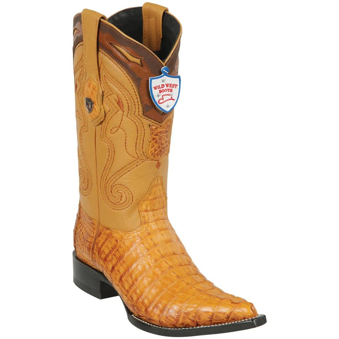 Botas de Cocodrilo Caiman Cola Punta 3X Aladino - 6